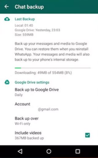 Backup Chat Wa Ke Google Drive