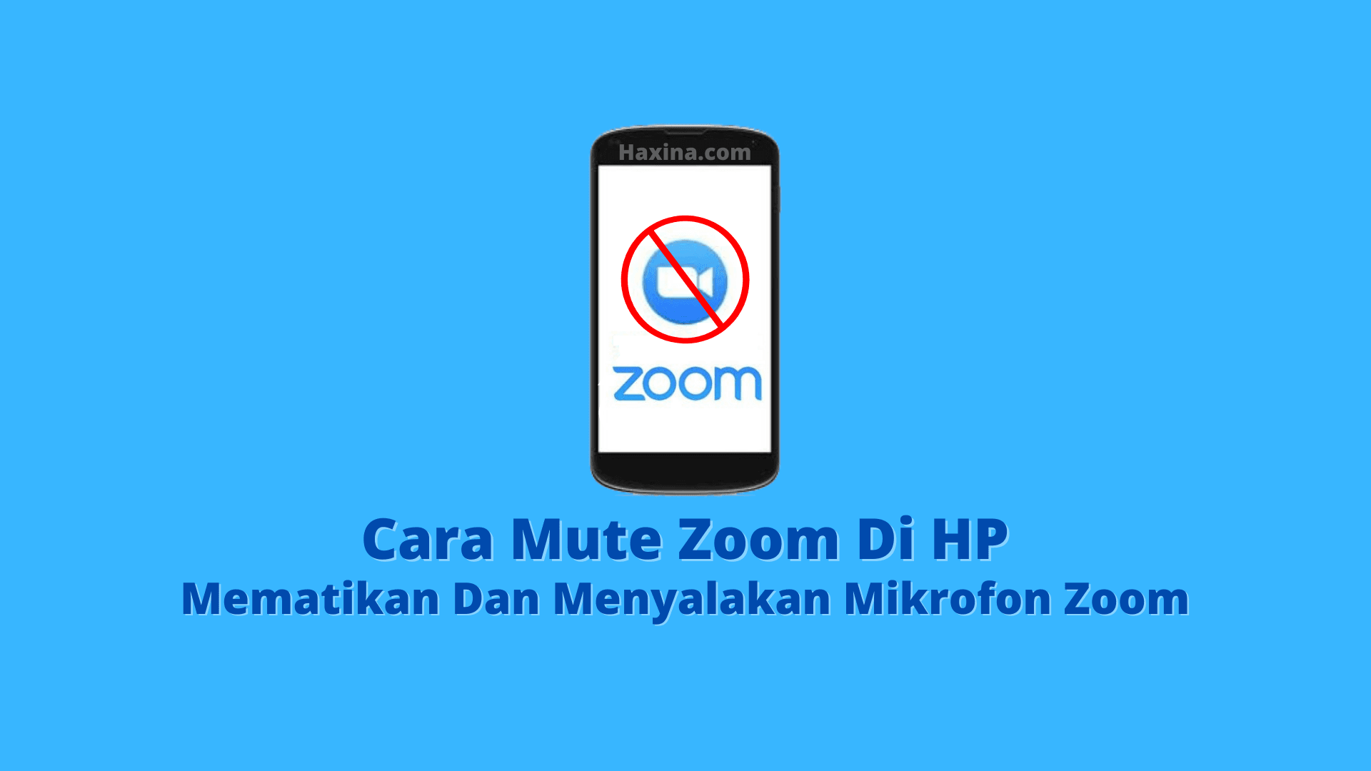 Cara Mute Zoom Di HP