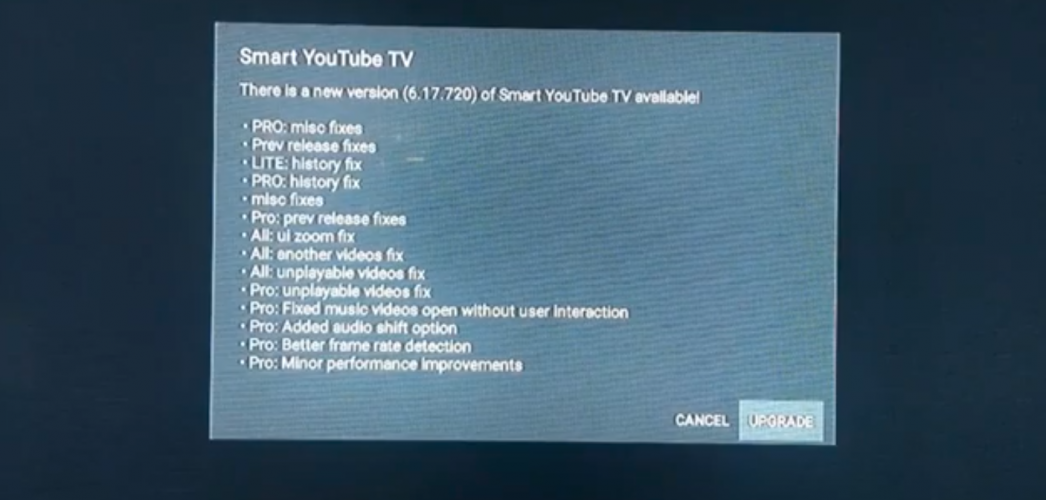 Cara Update YouTube di Smart TV