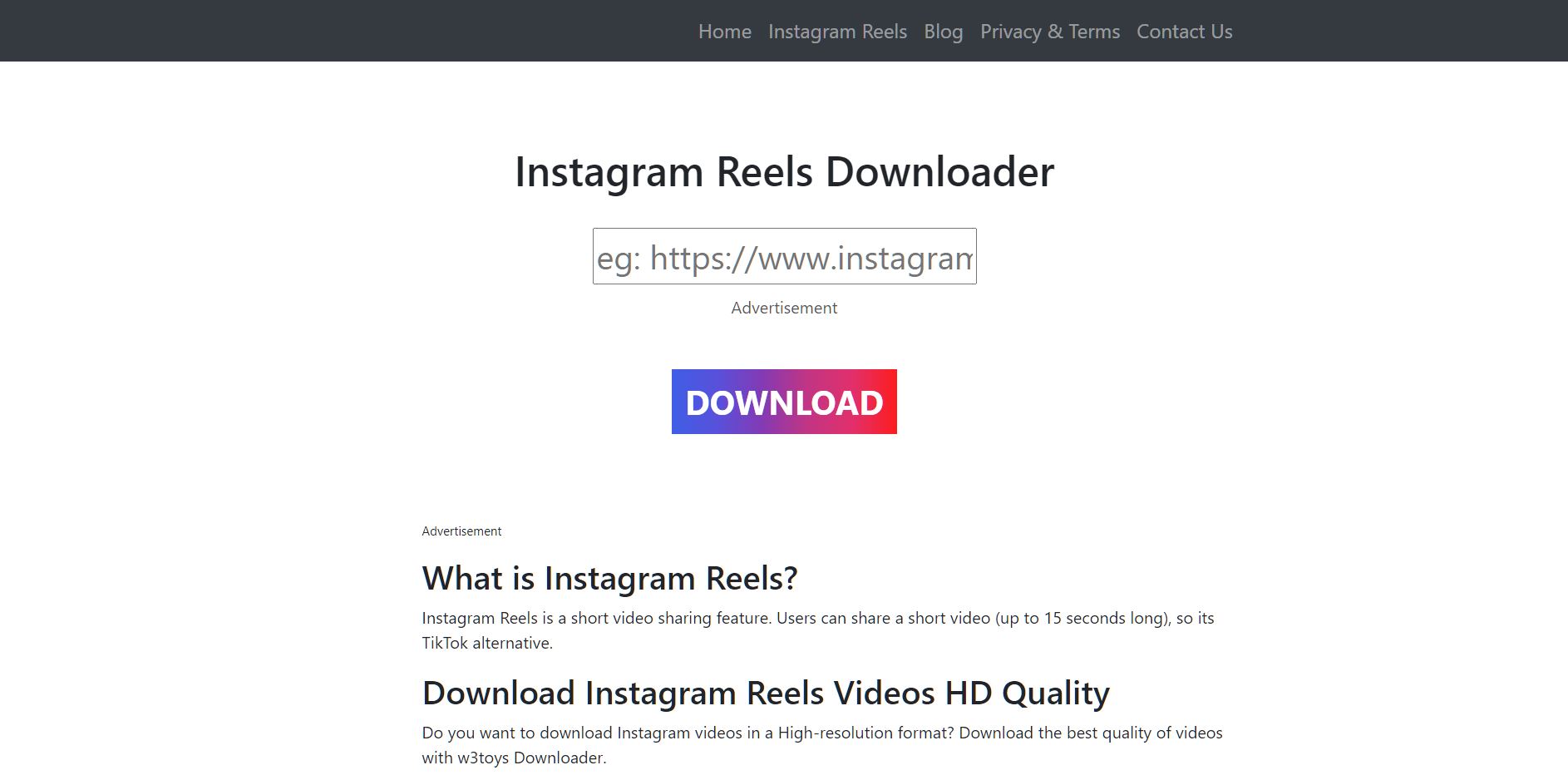 Cara Download Video Reels Instagram Tanpa Aplikasi dengan W3 Toys