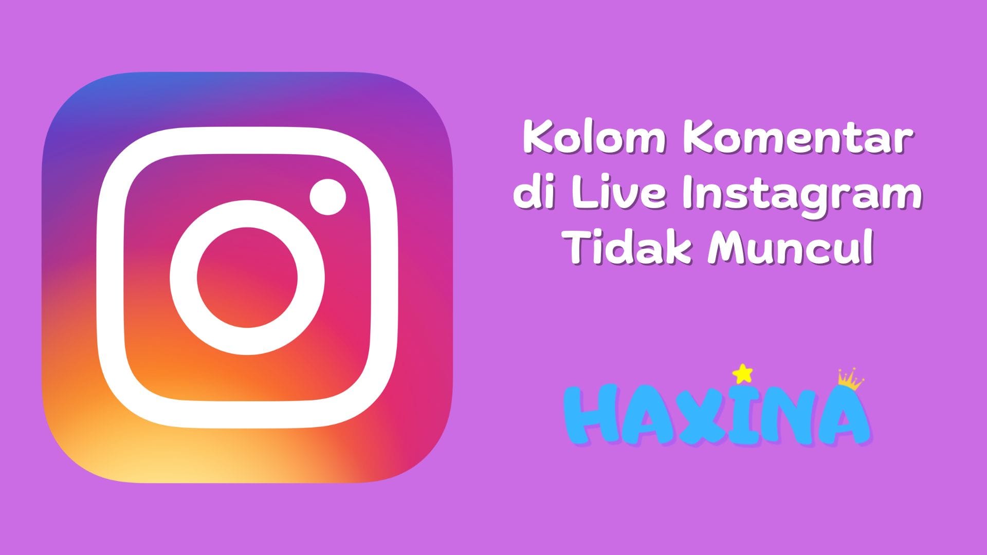 Kolom Komentar di Live Instagram Tidak Muncul
