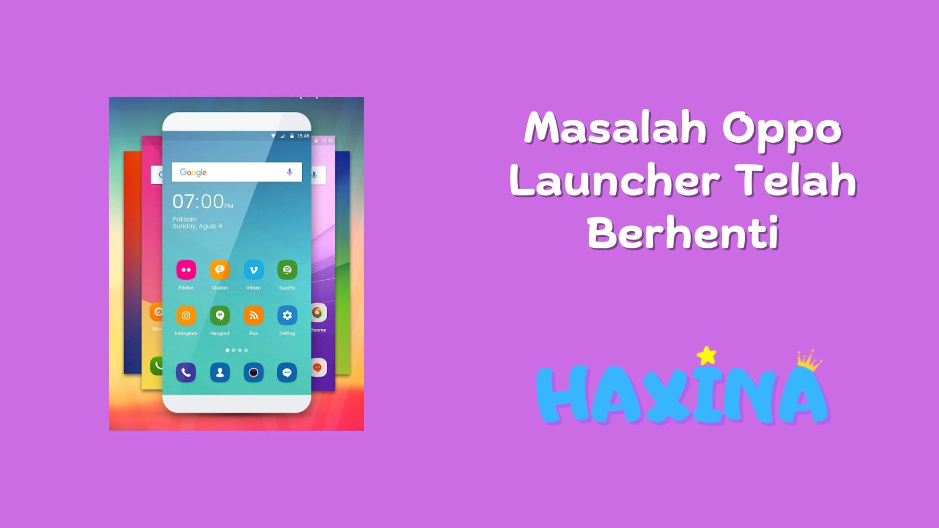 Oppo Launcher Telah Berhenti