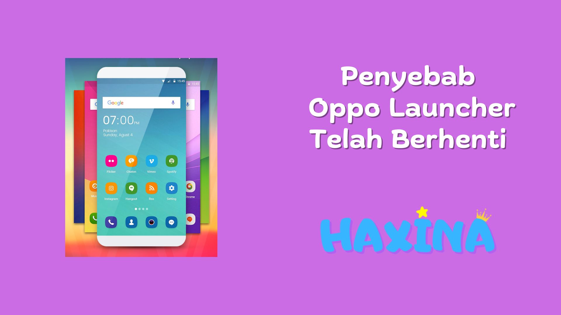 Penyebab Oppo Launcher Telah Berhenti