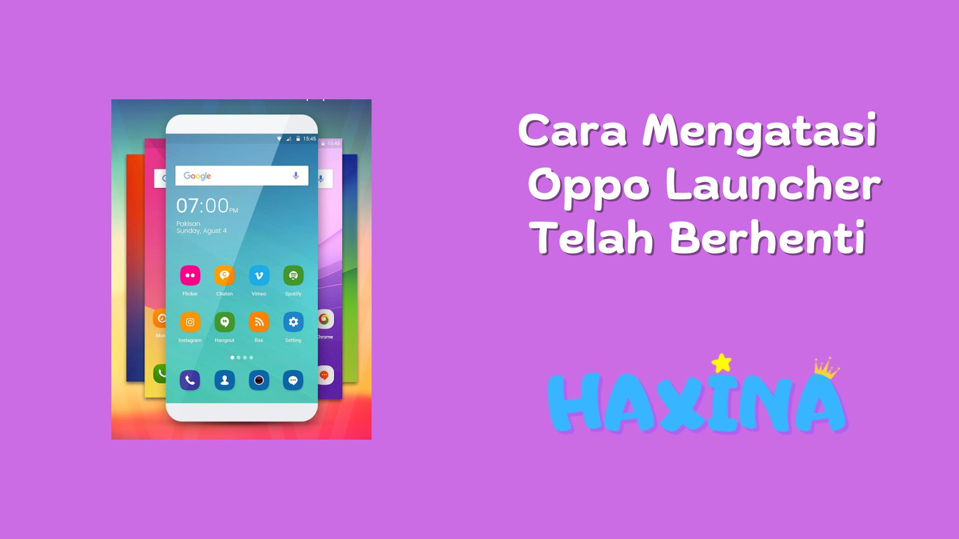 Cara Mengatasi Oppo Launcher Telah Berhenti